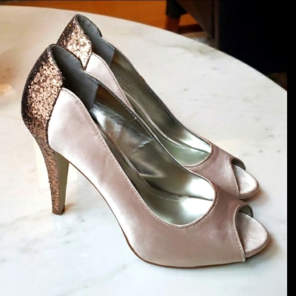 Style & Co Nevaeh peeptoe glitter heels size 8 - Picture 10 of 10